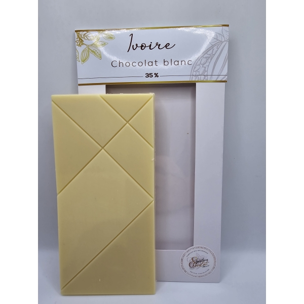 Tablette de chocolat blancs