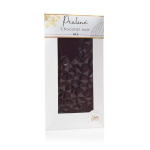 Tablette chocolat noir 64% praliné– 95g