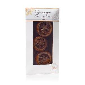 Tablette chocolat noir 64% Orange - 100g