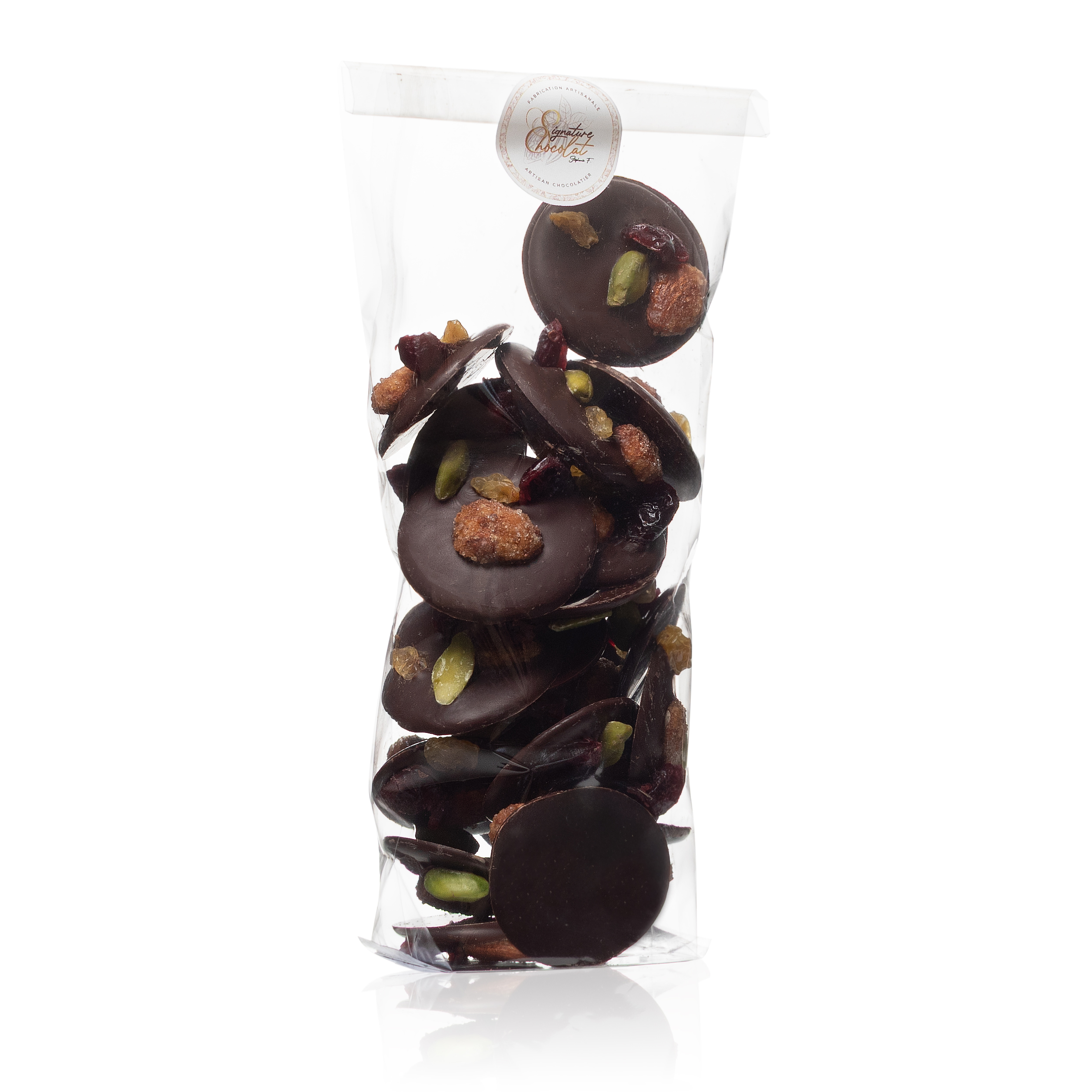 Mendiants chocolat noir 64 % - 200g