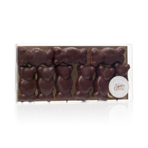 Nounours guimauve chocolat noir 64 % – 9 pièces - 60g