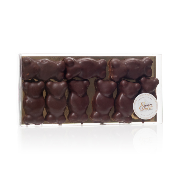 Nounours guimauve chocolat noir 64 % – 9 pièces - 60g