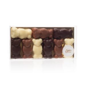 Nounours guimauve 3 chocolats – 9 pièces - 60g