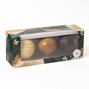 Trio de boules de noël - 90g minimum